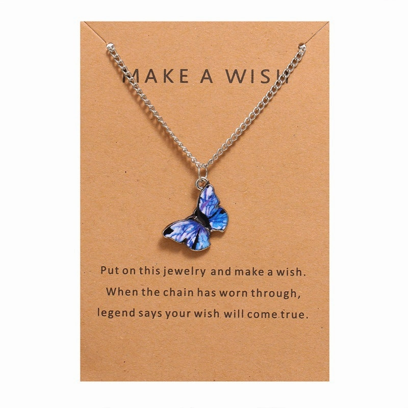 Wholesale Butterfly Pendant Set Alloy Necklaces