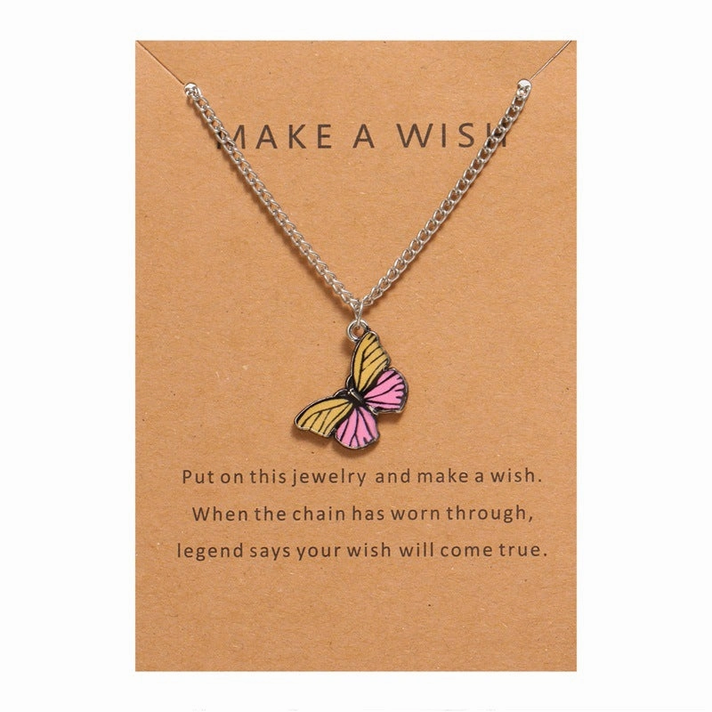 Wholesale Butterfly Pendant Set Alloy Necklaces