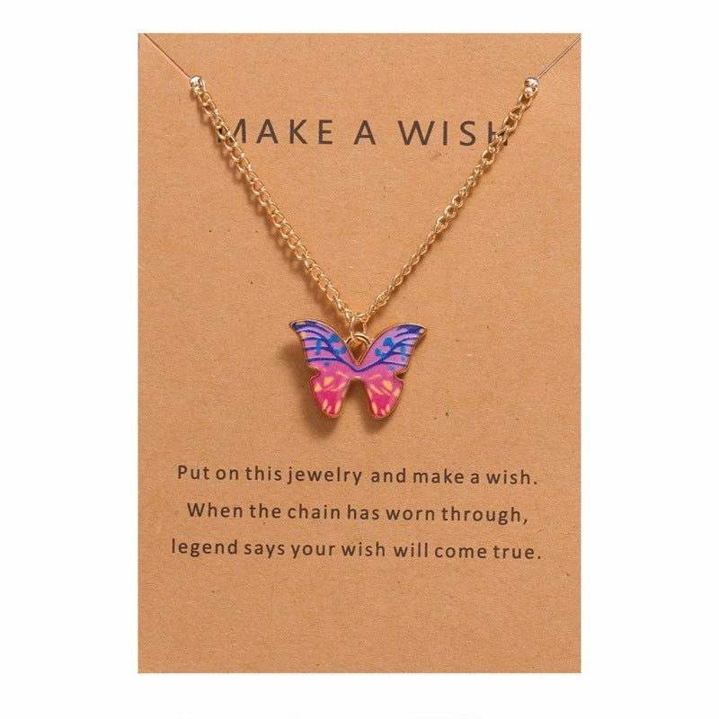 Wholesale Butterfly Pendant Set Alloy Necklaces