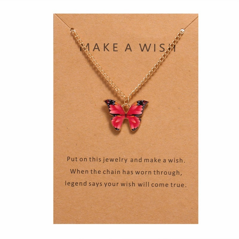 Wholesale Butterfly Pendant Set Alloy Necklaces
