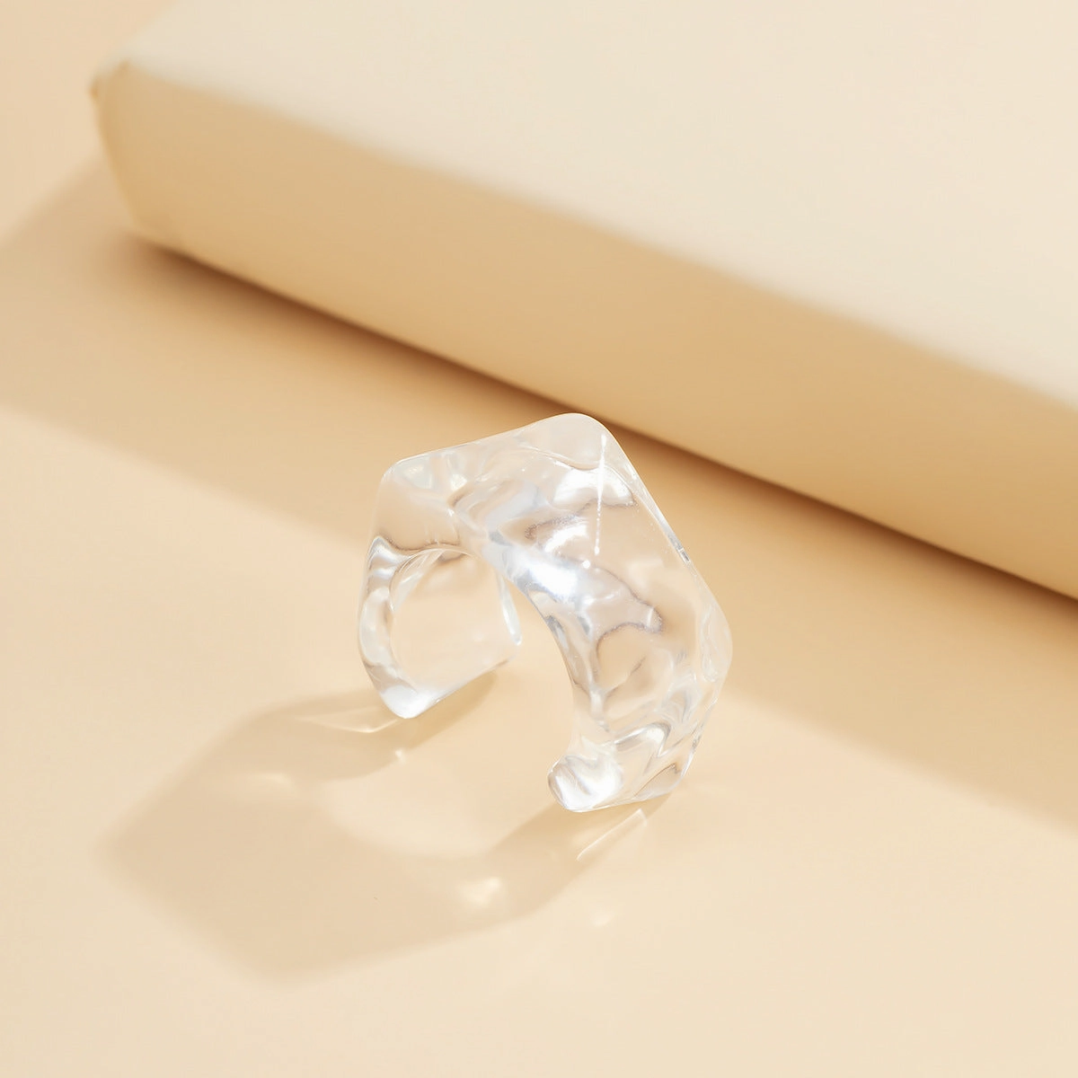 Wholesale Candy Color Acrylic Plain Hoop Ring