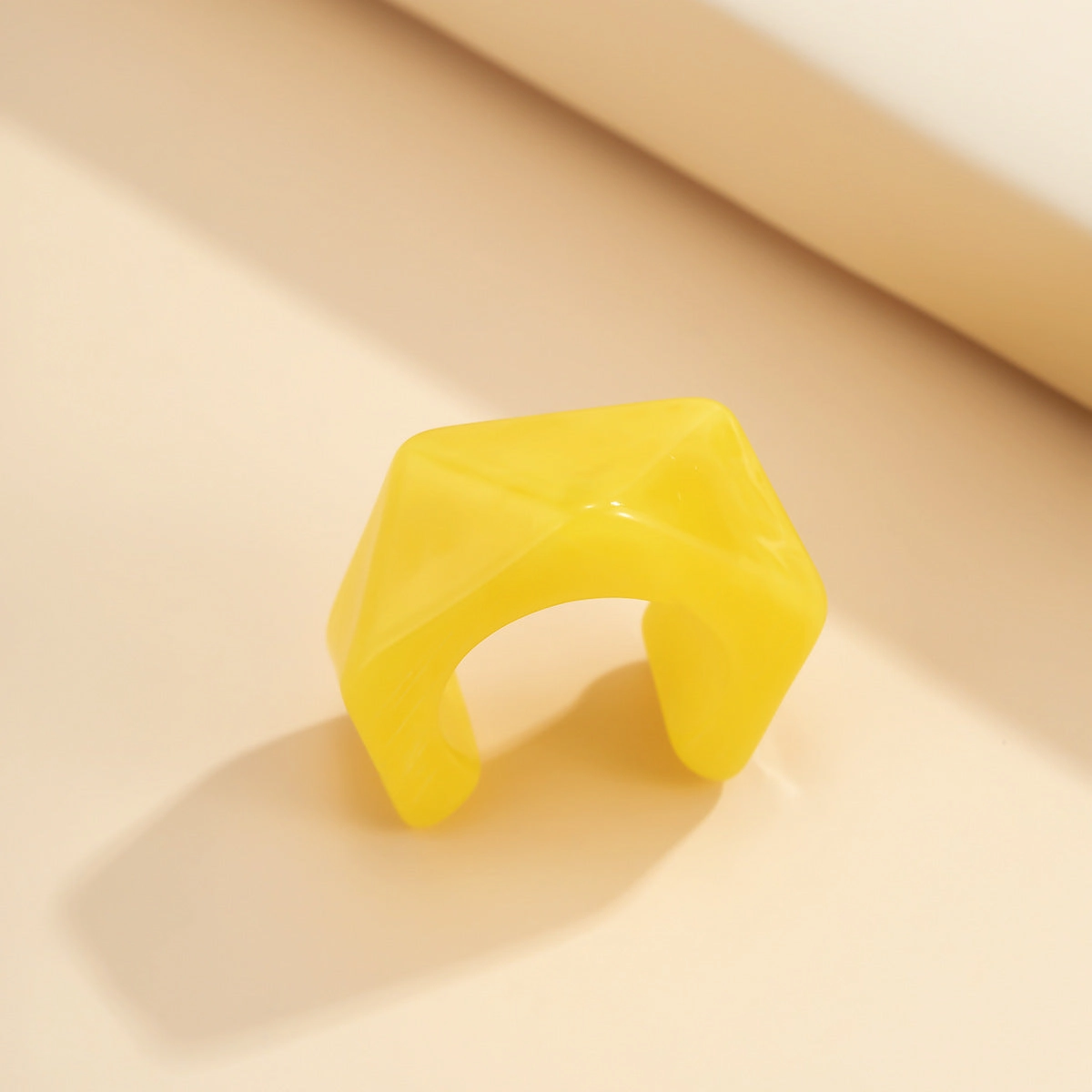 Wholesale Candy Color Acrylic Plain Hoop Ring