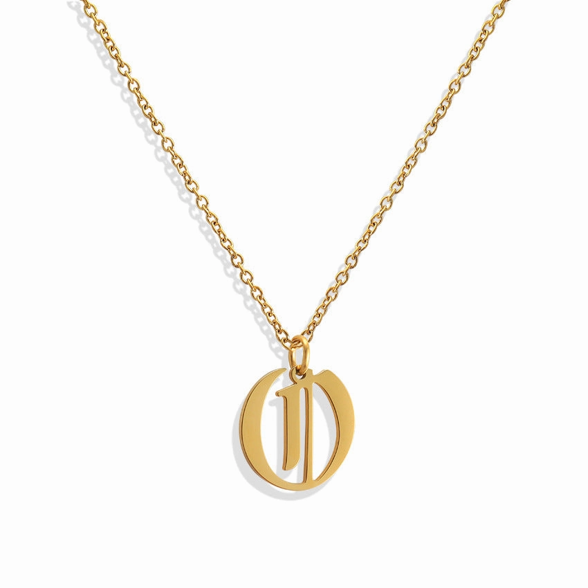 Wholesale Capital Letter Pendant Clavicle Chain Necklace