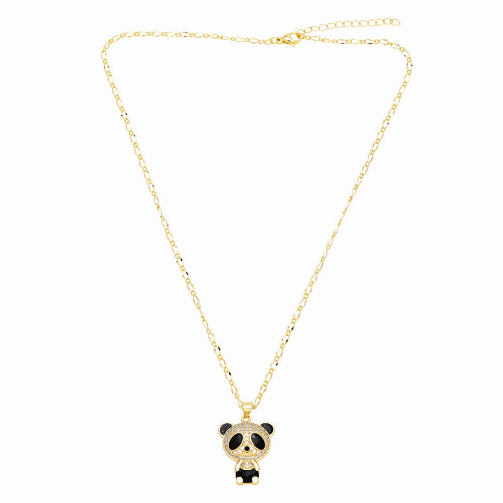 Wholesale Cartoon Panda Copper Necklaces