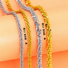 Wholesale Cauliflower chain gold-plated titanium steel necklace