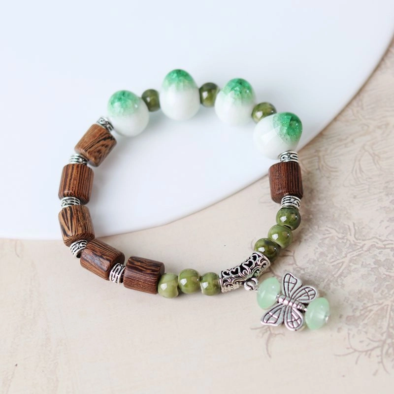Wholesale Ceramic Stacked Wearing Multi-Layered Longevity Lock Bracelet
