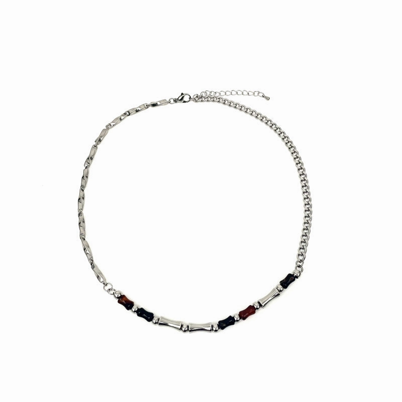 Wholesale Chinese Style Original Agate Bamboo Splicing Necklace
