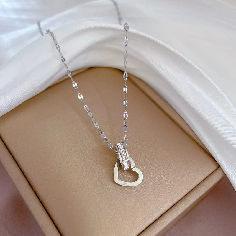 Wholesale Clavicle Titanium Steel Necklaces