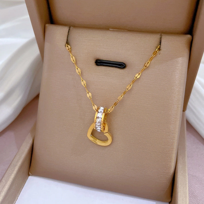 Wholesale Clavicle Titanium Steel Necklaces