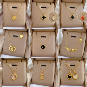 Wholesale Clavicle Titanium Steel Necklaces