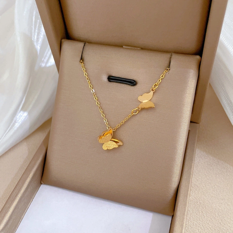 Wholesale Clavicle Titanium Steel Necklaces