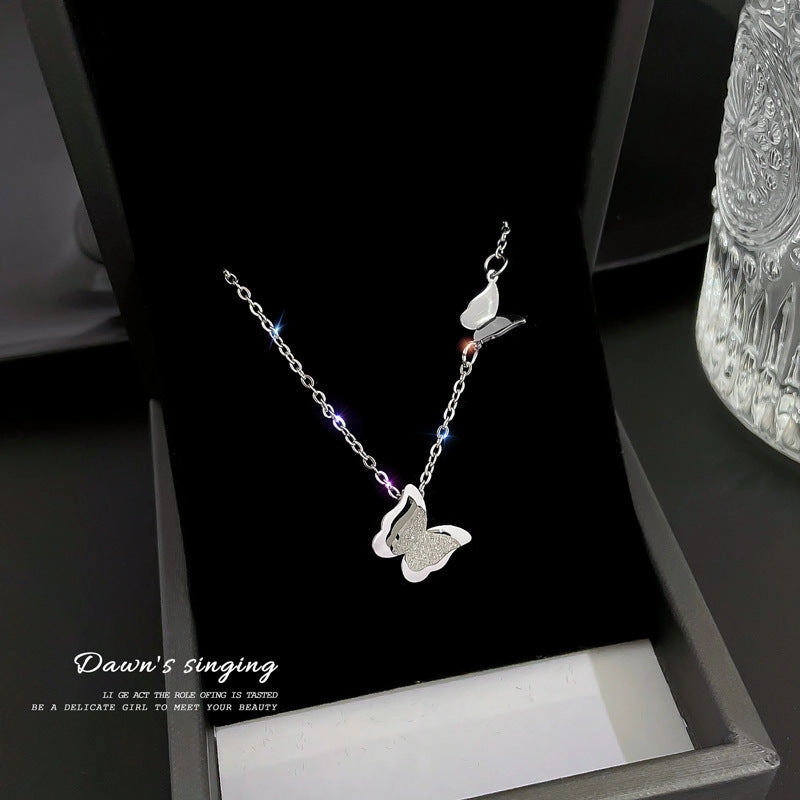 Wholesale Clavicle Titanium Steel Necklaces