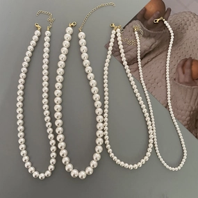 Wholesale Collarbone Mixed Material Necklaces