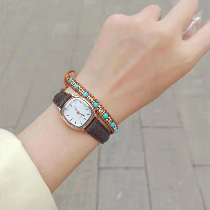 Wholesale  color narrow round double braided rope bracelet