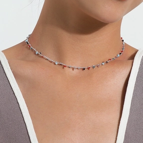 Wholesale Color Turquoise Alloy Necklaces