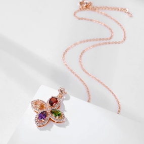 Wholesale Colored Diamond Copper Necklaces