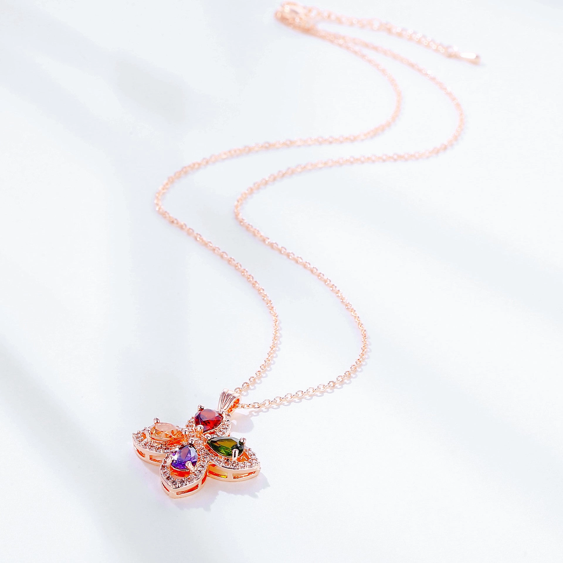 Wholesale Colored Diamond Copper Necklaces