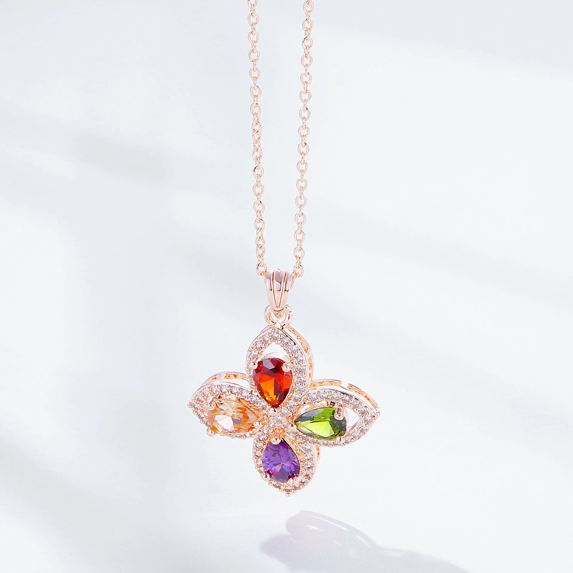 Wholesale Colored Diamond Copper Necklaces