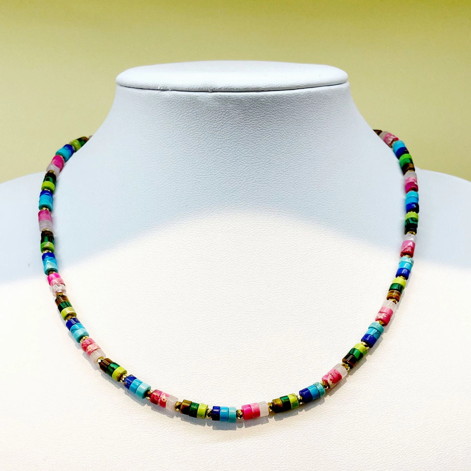 Wholesale Colored Natural Stone Mix and Match Necklaces