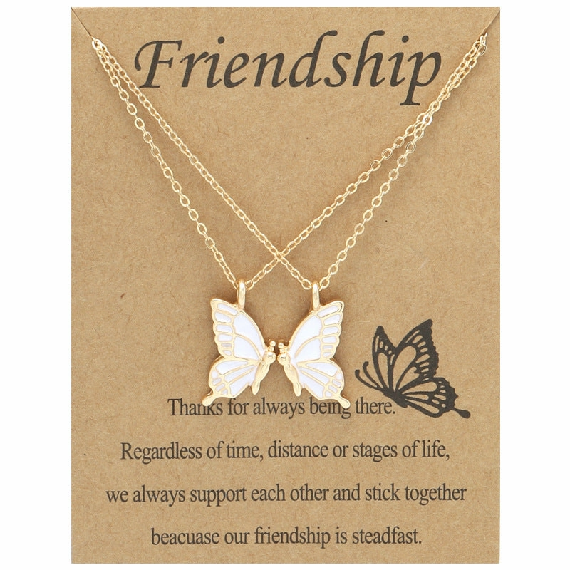 Wholesale Colorful Butterfly Magnets Alloy Necklaces Set