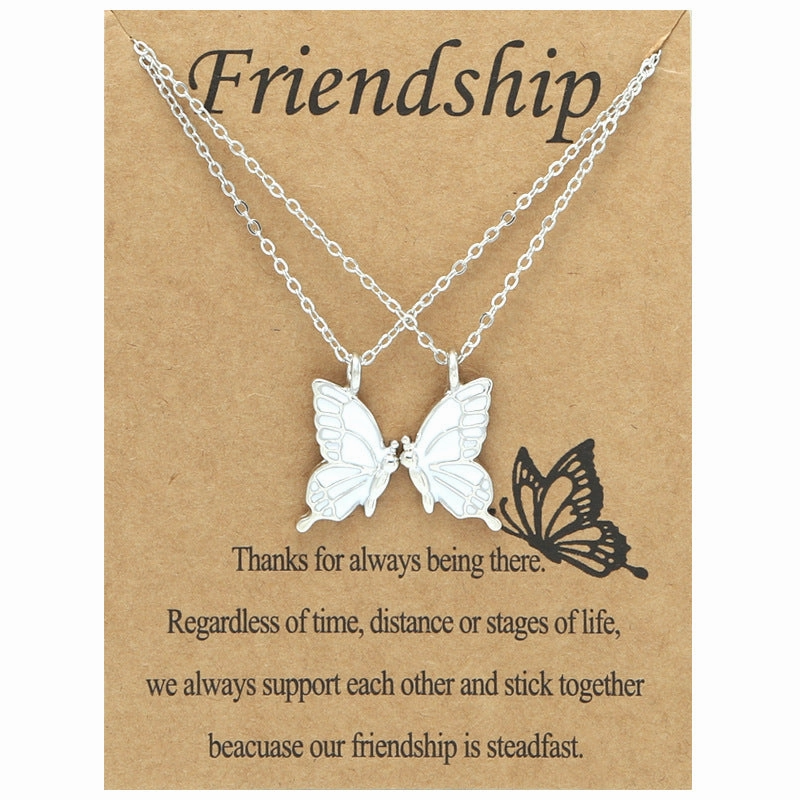 Wholesale Colorful Butterfly Magnets Alloy Necklaces Set