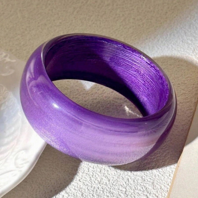 Wholesale Colorful Resin Bracelet Irregular Simple Geometric Opaque Resin Bracelet