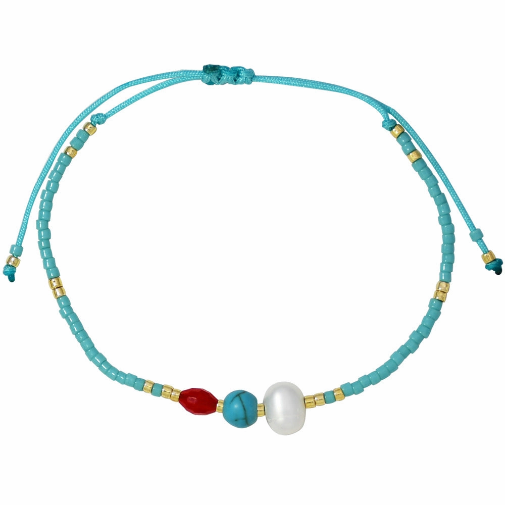 Wholesale Colorful Woven Hand Beaded Stacked Multilayer Bracelet