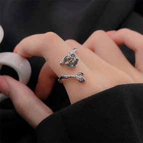 Wholesale Colorless Rose Copper Rings