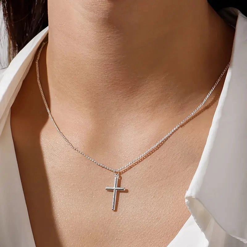 Wholesale Cool and simple cross necklace