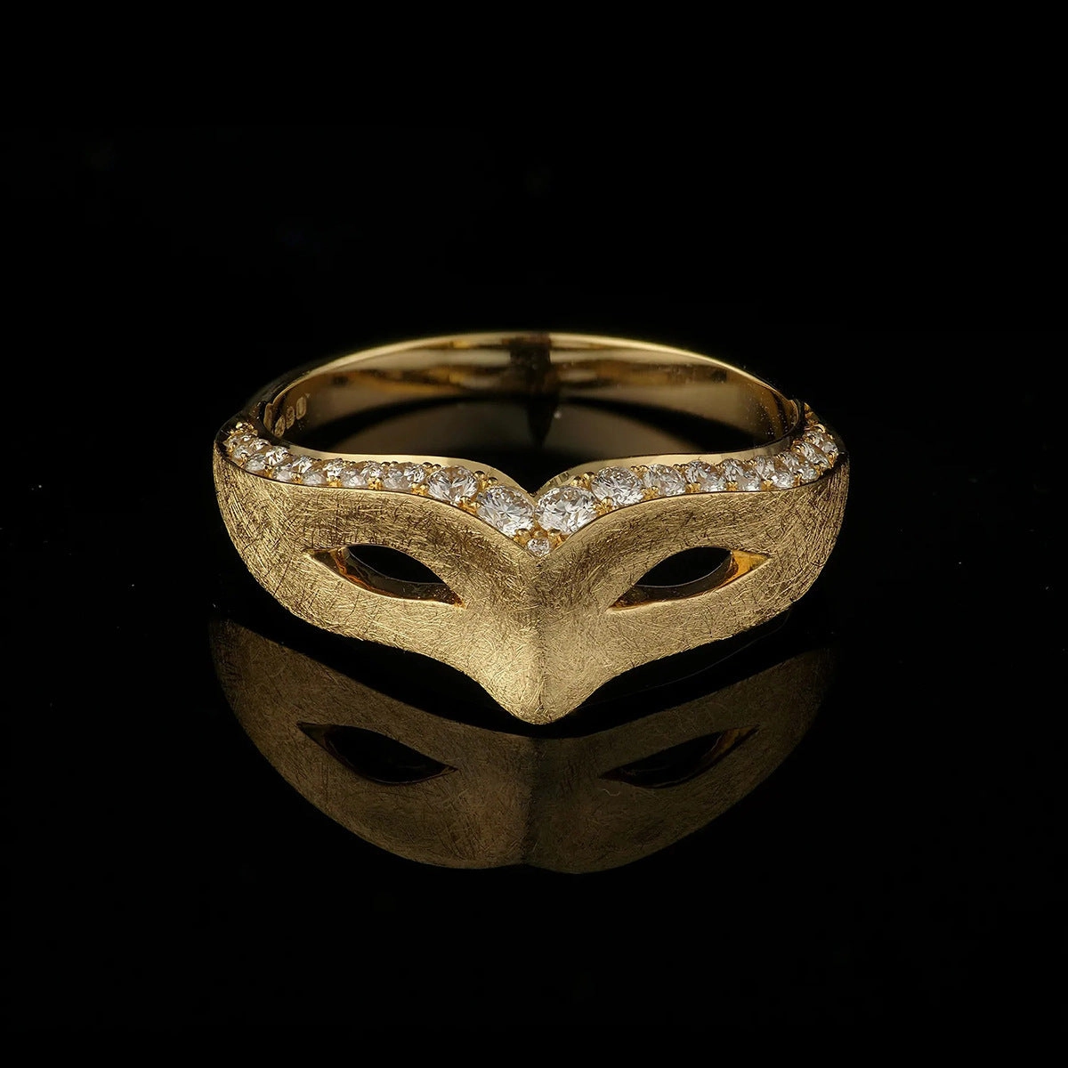 Wholesale Copper 18K Real Gold Masquerade Ring