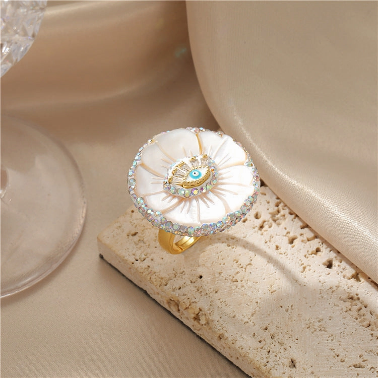 Wholesale Copper Antique Devil's Eye Turquoise Ring