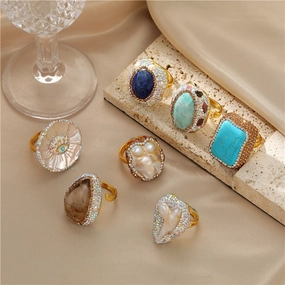 Wholesale Copper Antique Devil's Eye Turquoise Ring