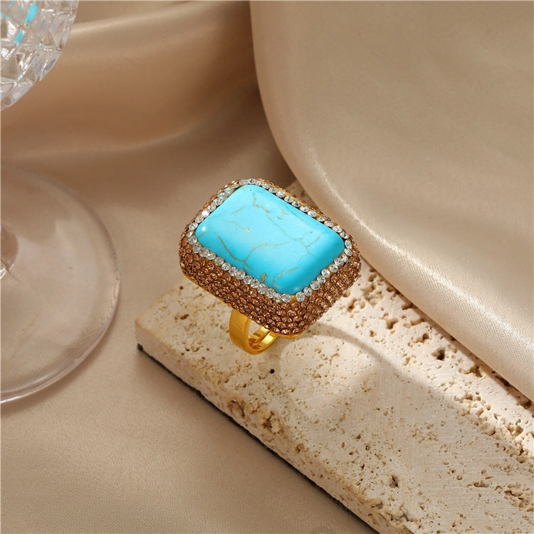 Wholesale Copper Antique Devil's Eye Turquoise Ring