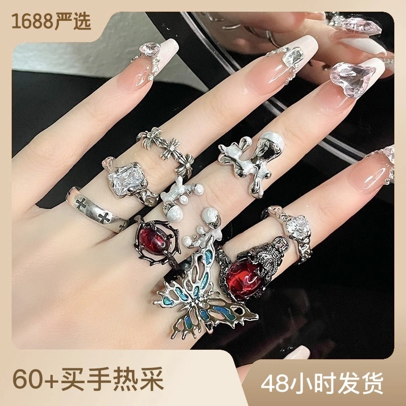 Wholesale Copper Dark Wind Butterfly Rings