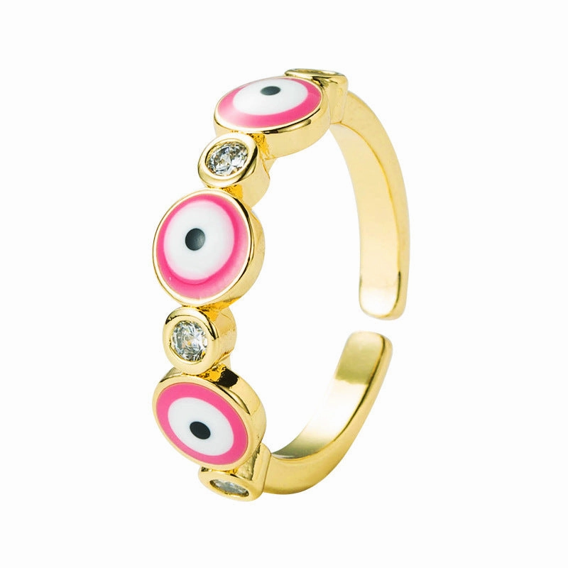 Wholesale Copper Demon Eye Opening Adjustment Ring