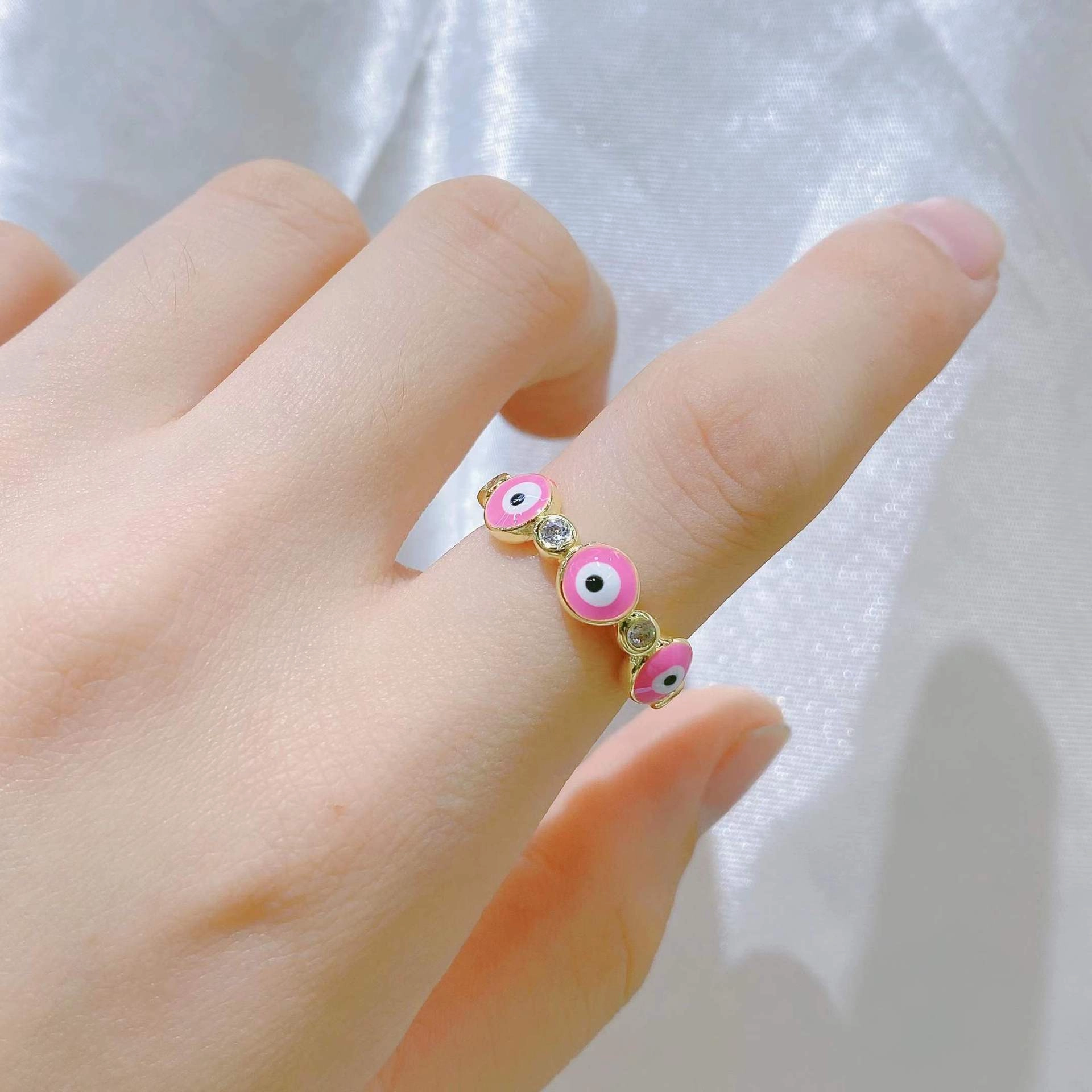 Wholesale Copper Demon Eye Opening Adjustment Ring