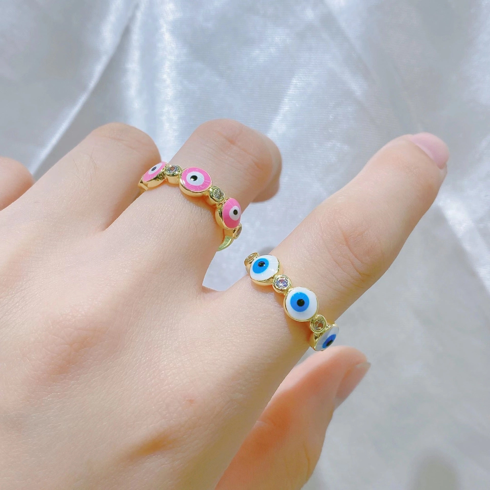 Wholesale Copper Demon Eye Opening Adjustment Ring