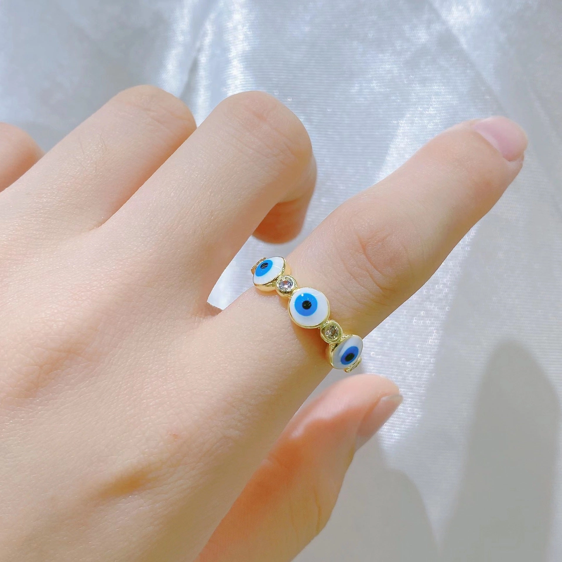 Wholesale Copper Demon Eye Opening Adjustment Ring