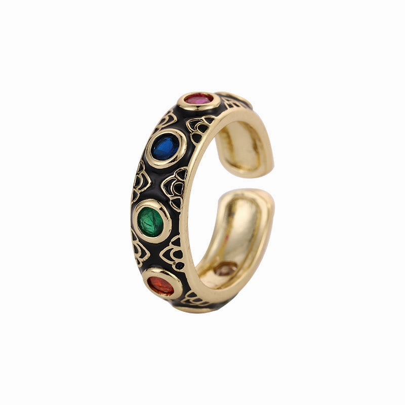 Wholesale Copper Devil Eye Opening Adjustable Ring