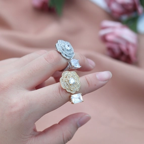 Wholesale Copper Diamond Ring