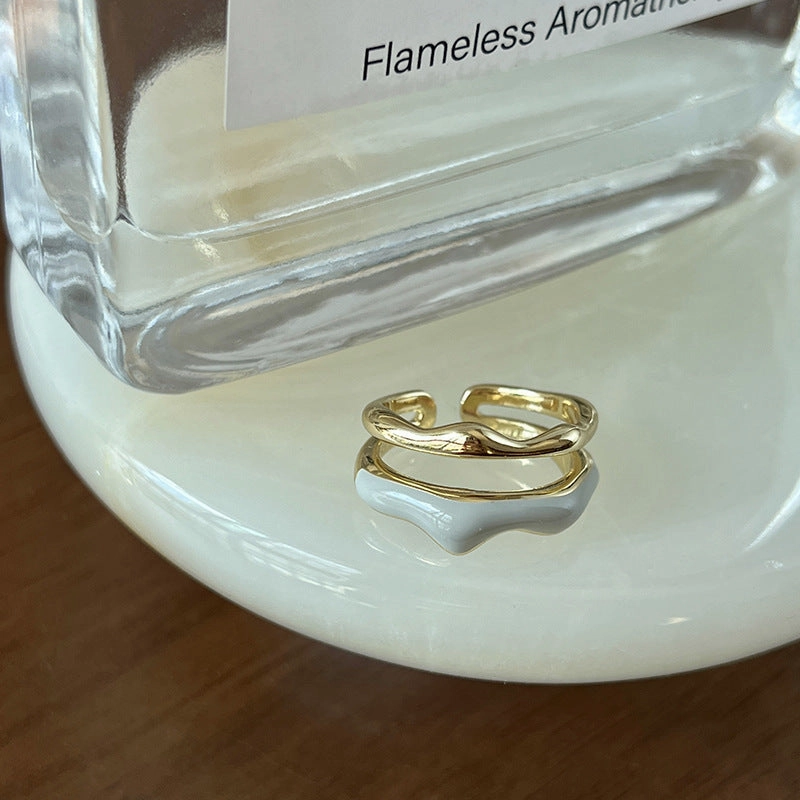 Wholesale Copper Enamel Zircon Ring