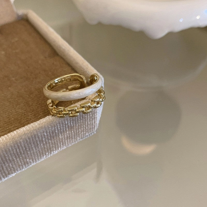 Wholesale Copper Enamel Zircon Ring