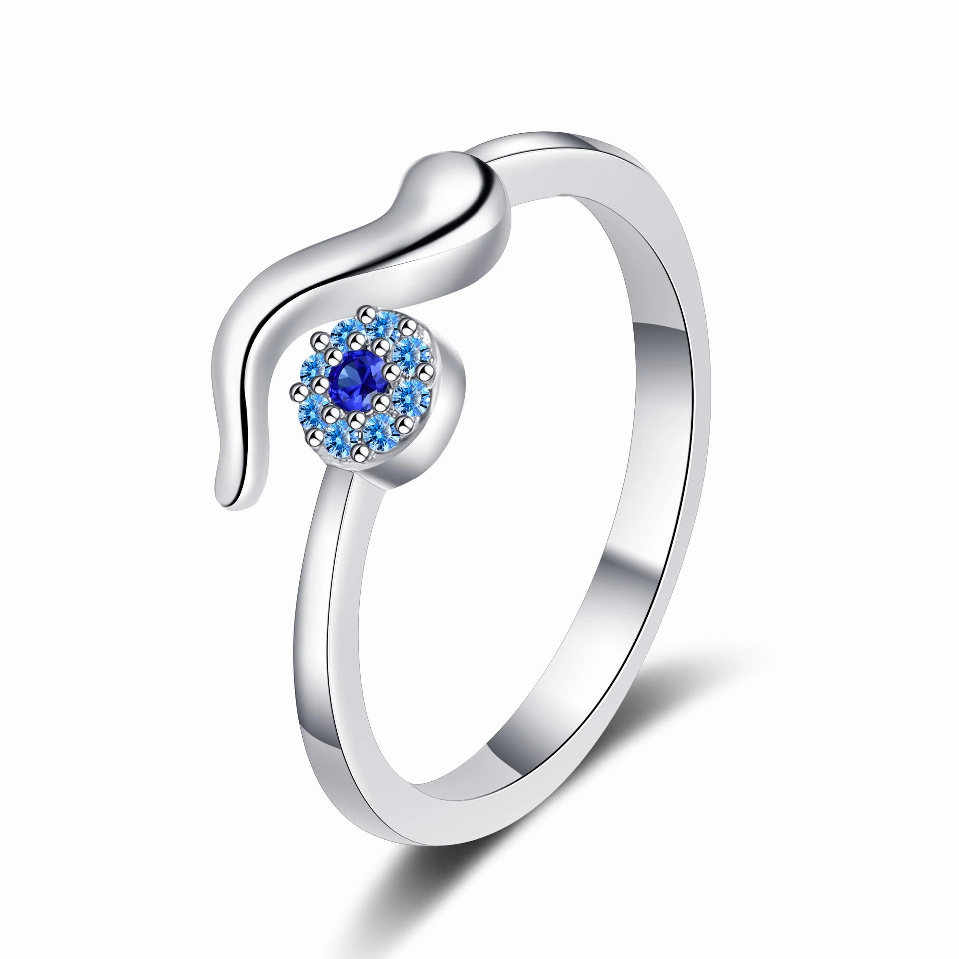 Wholesale Copper Evil Eye Adjustable Ring