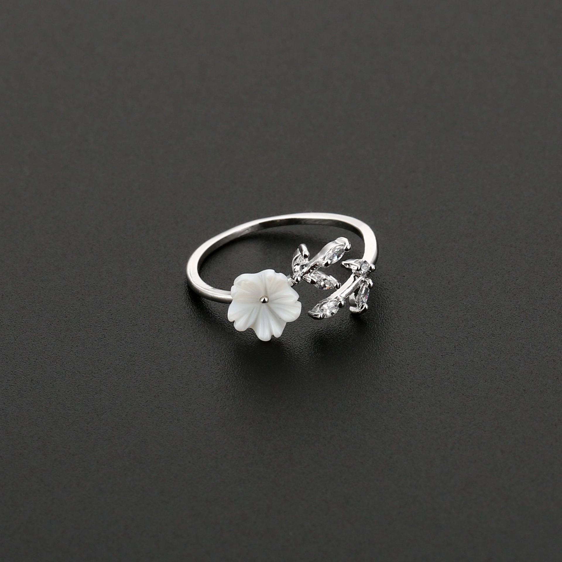 Wholesale Copper Flower Adjustable Rings
