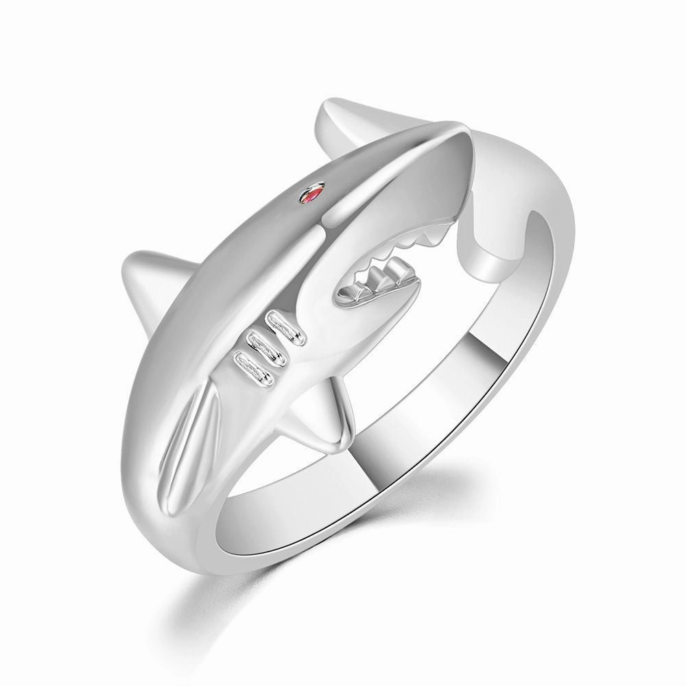 Wholesale Copper Gold Plated Shark Ring
