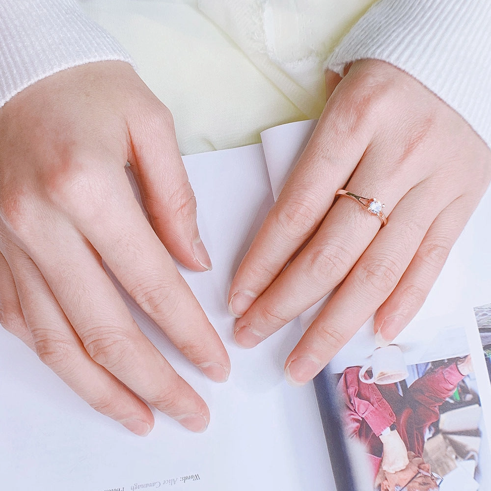 Wholesale Copper Gold Plated Simple Ring
