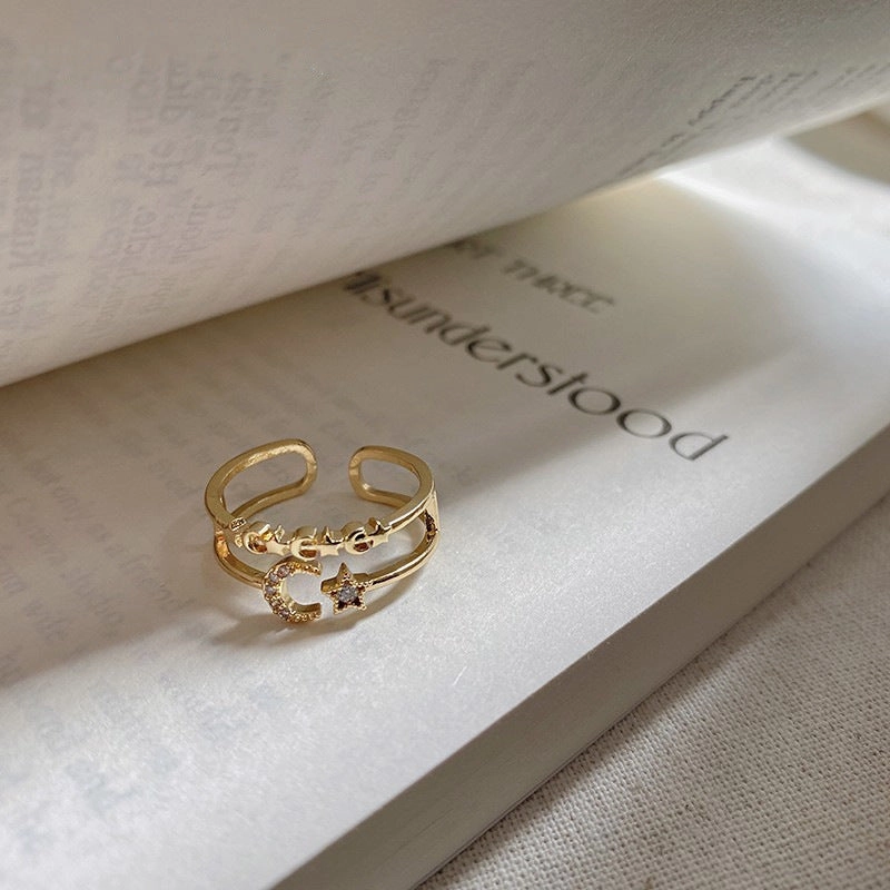 Wholesale Copper Korean Ins Wind Adjustable Rings