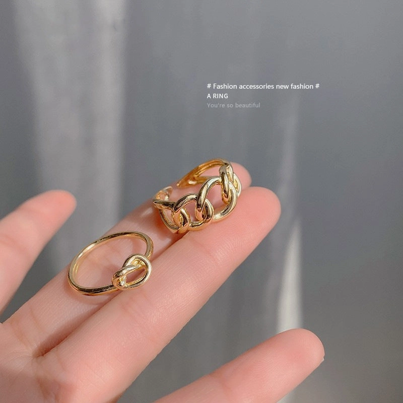 Wholesale Copper Korean Ins Wind Adjustable Rings