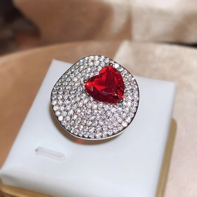 Wholesale Copper Love Zircon Rings