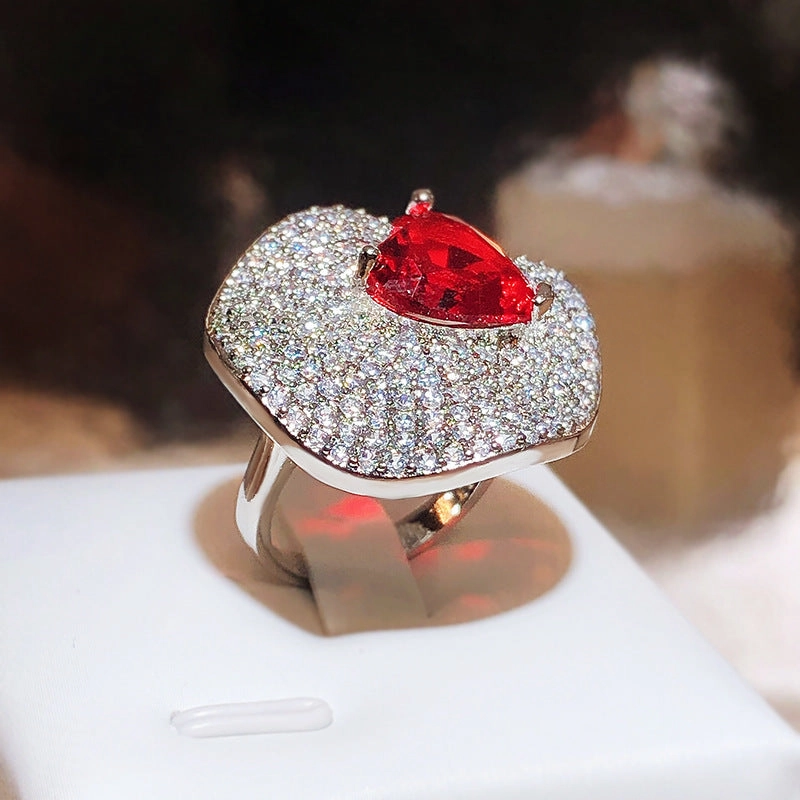 Wholesale Copper Love Zircon Rings